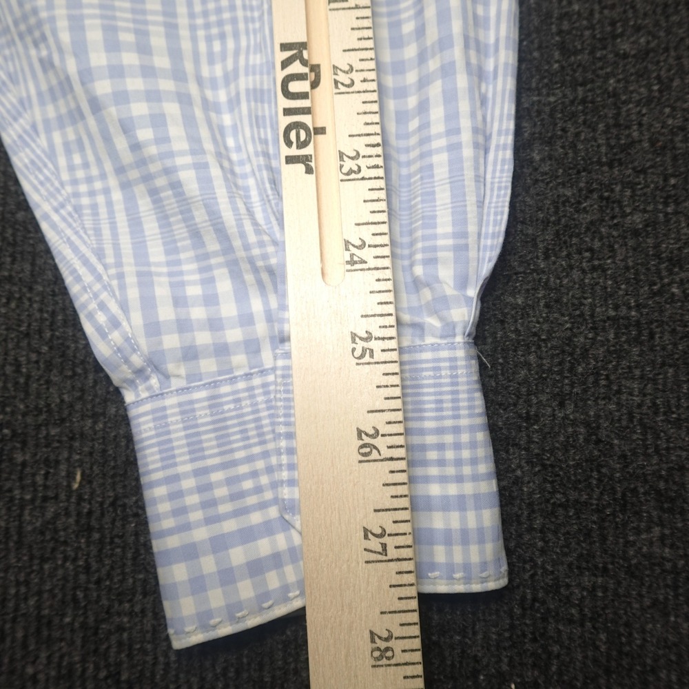 Bugatchi Uomo Button Down Shirt Lavender Plaid Ve… - image 4